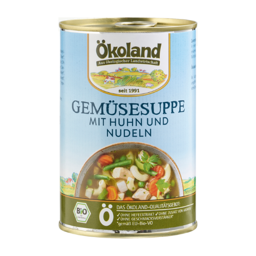 Gemüsesuppe mit Huhn, 400g